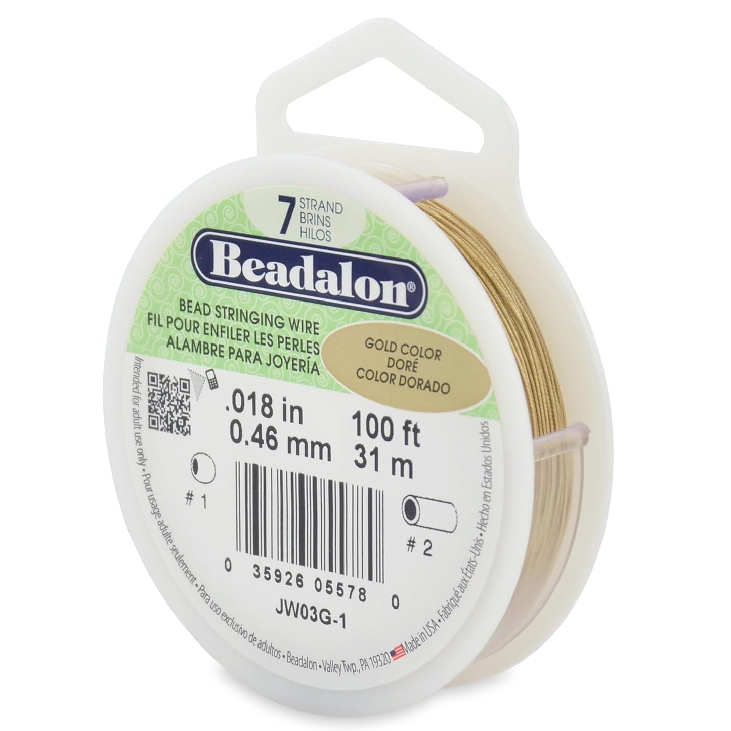 7 Strand Beadalon Stringing Wire, 100 ft / 31 m