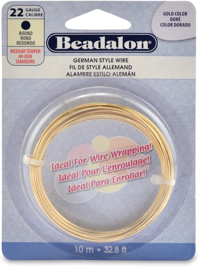 Beadalon German Style Wire for Jewelry Making, Round