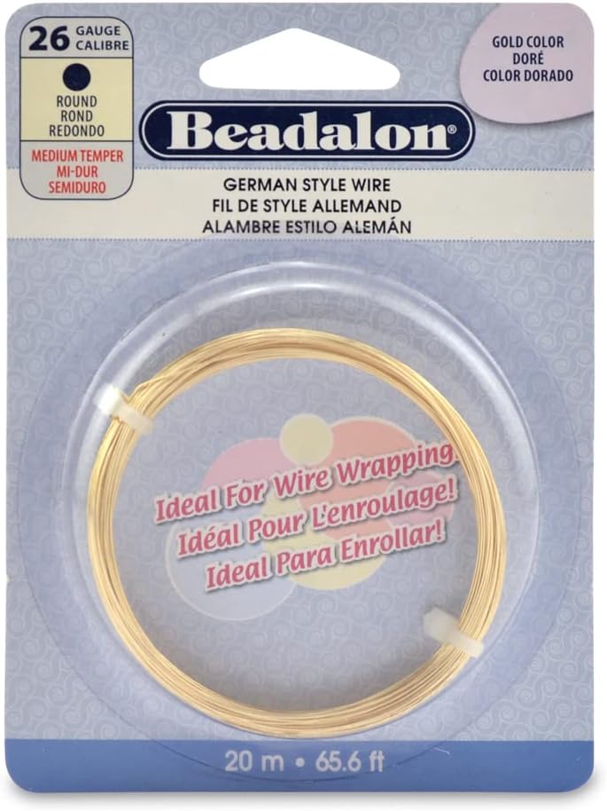 Beadalon German Style Wire for Jewelry Making, Round