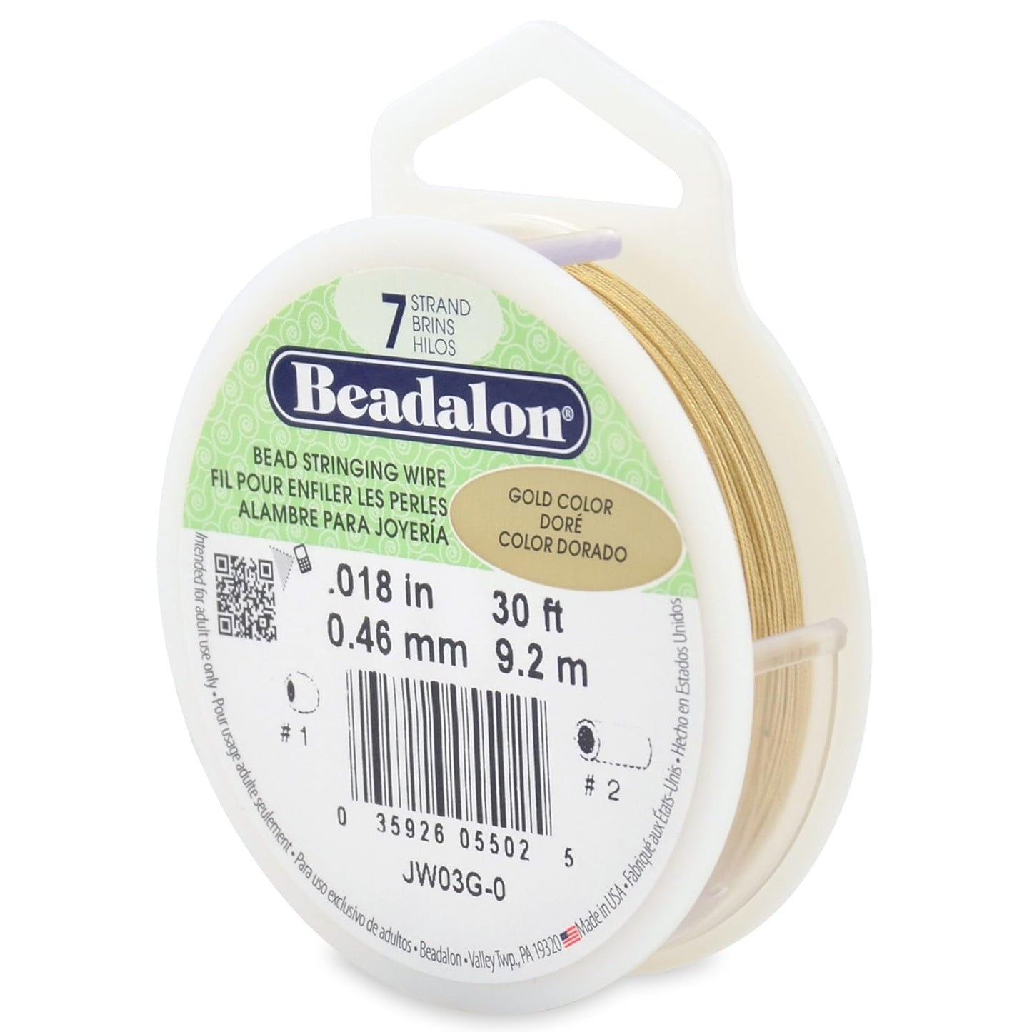 7 Strand Beadalon Stringing Wire, 30 ft / 9.2 m