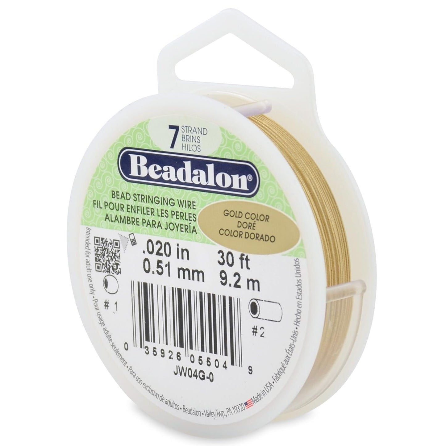 7 Strand Beadalon Stringing Wire, 30 ft / 9.2 m