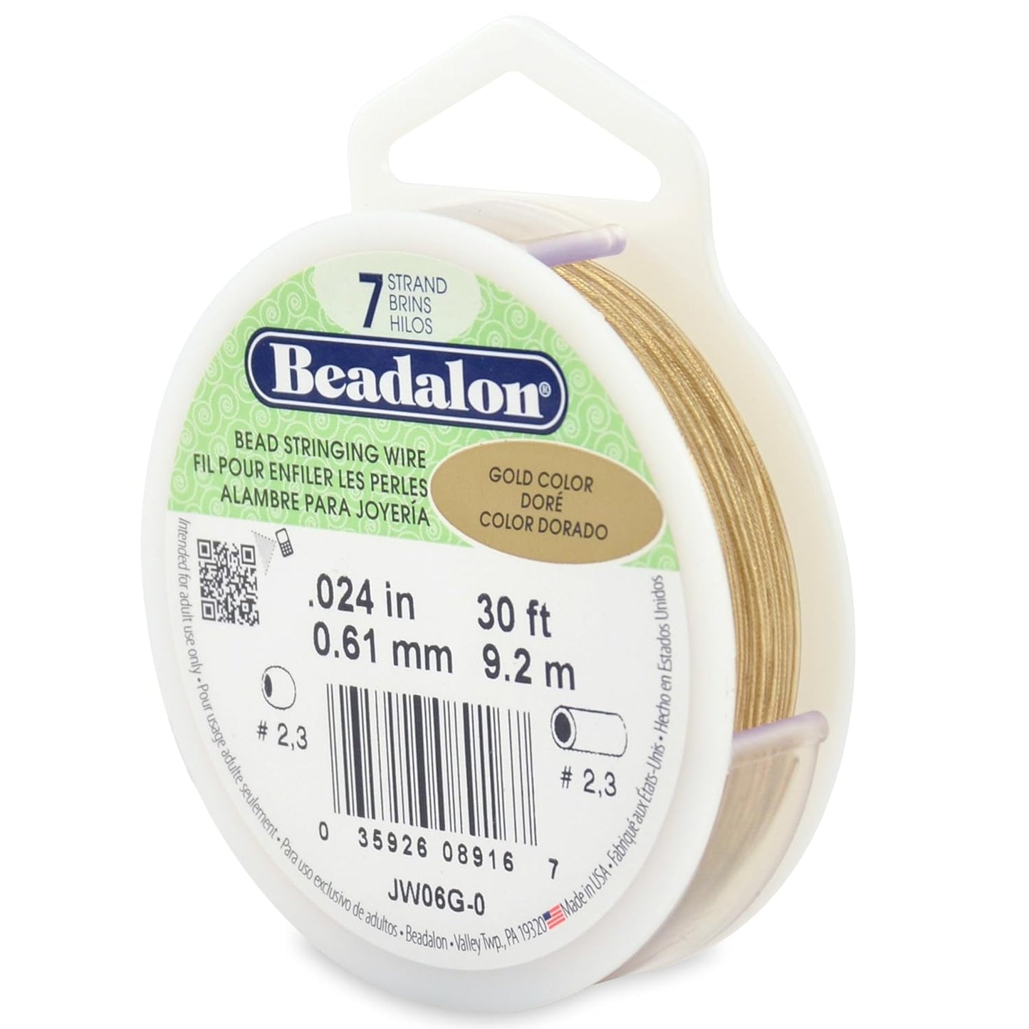 7 Strand Beadalon Stringing Wire, 30 ft / 9.2 m