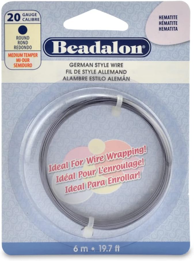 Beadalon German Style Wire for Jewelry Making, Round