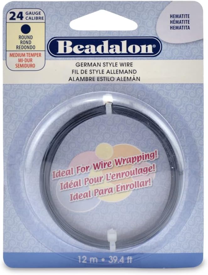 Beadalon German Style Wire for Jewelry Making, Round