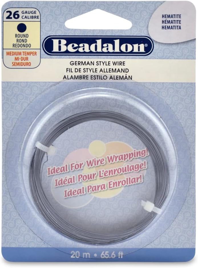 Beadalon German Style Wire for Jewelry Making, Round