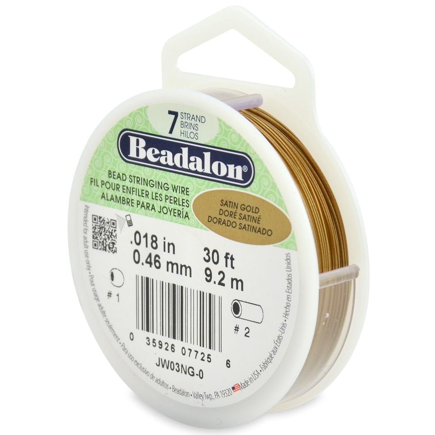 7 Strand Beadalon Stringing Wire, 30 ft / 9.2 m