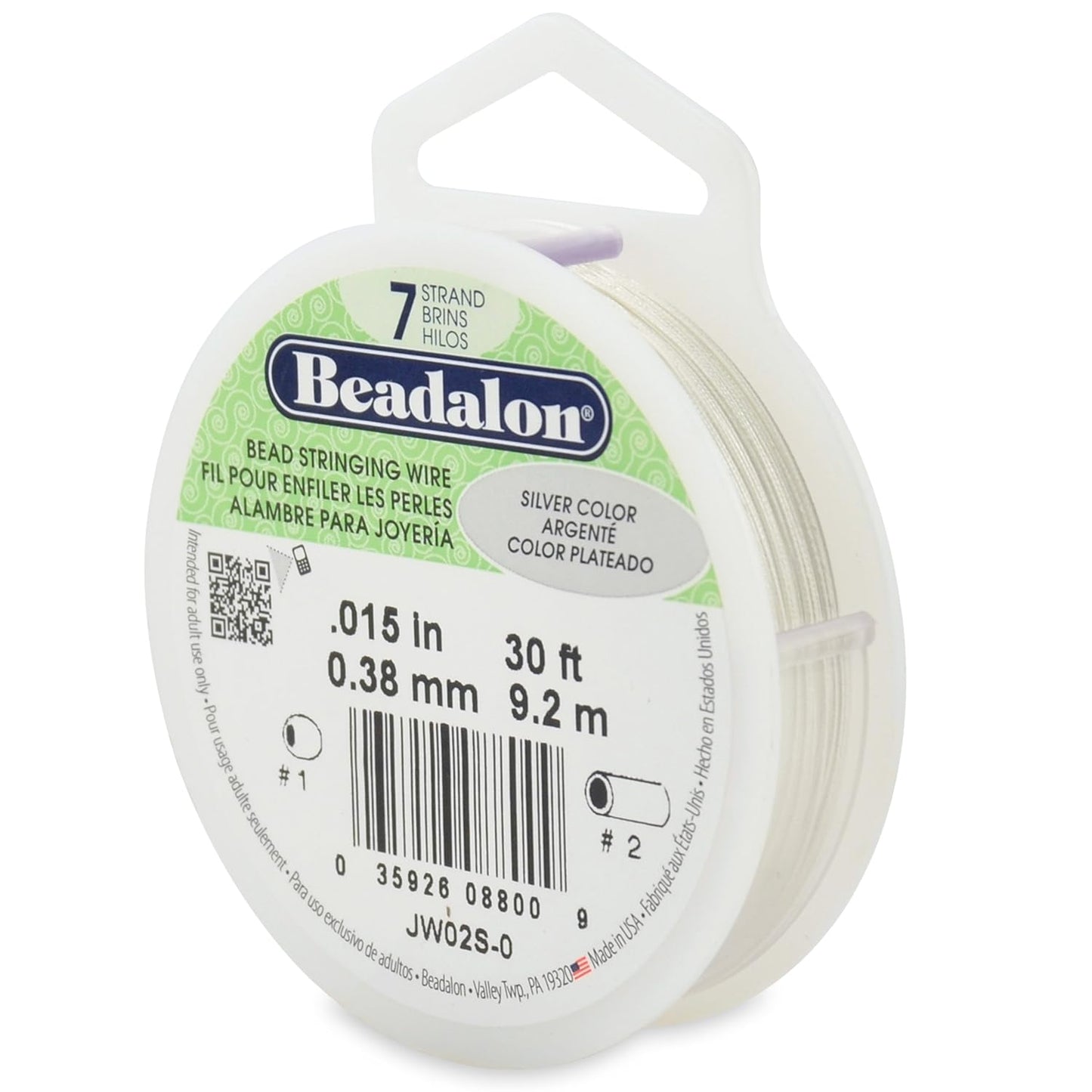 7 Strand Beadalon Stringing Wire, 30 ft / 9.2 m