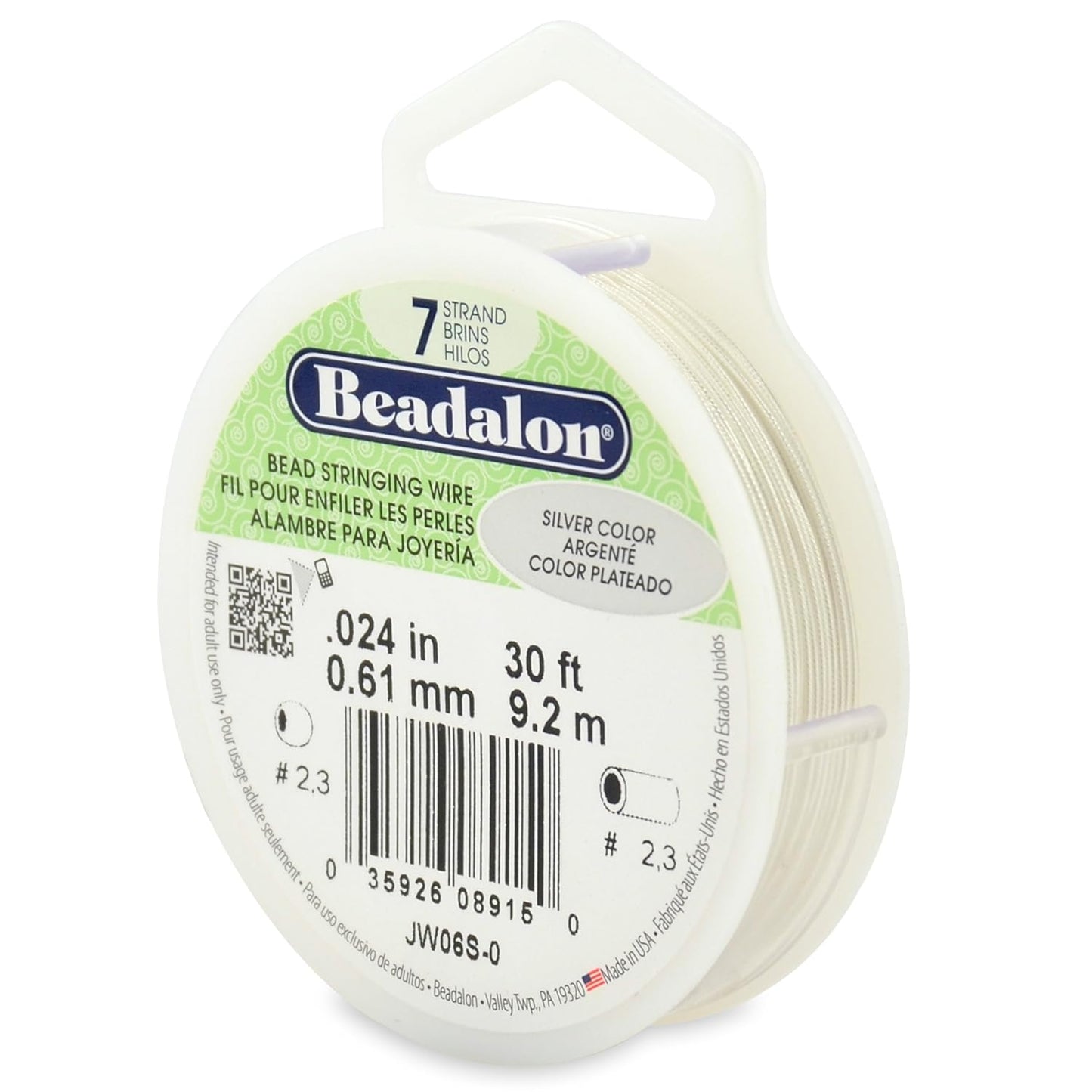 7 Strand Beadalon Stringing Wire, 30 ft / 9.2 m