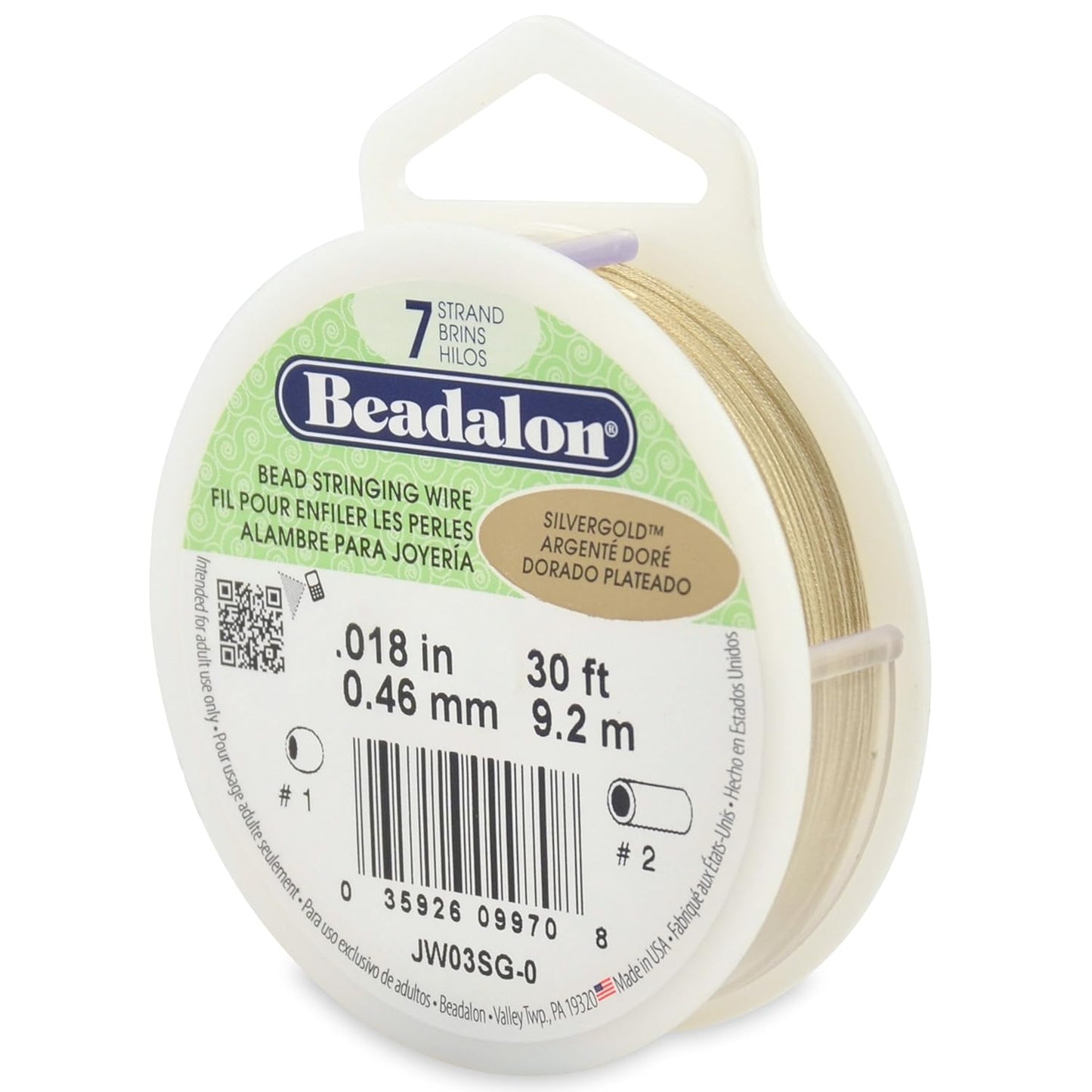 7 Strand Beadalon Stringing Wire, 30 ft / 9.2 m