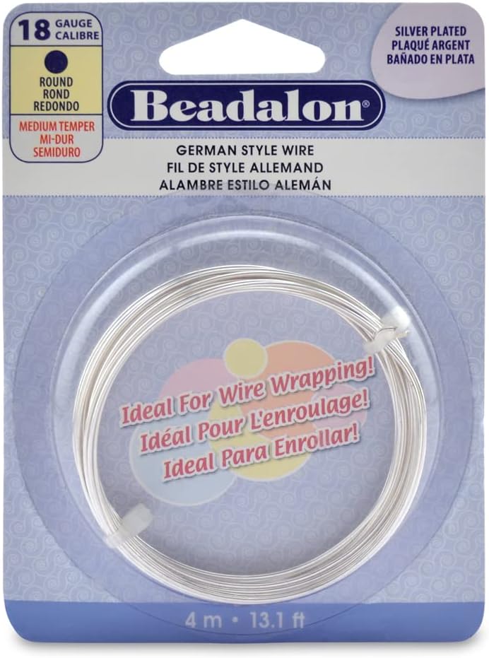 Beadalon German Style Wire for Jewelry Making, Round