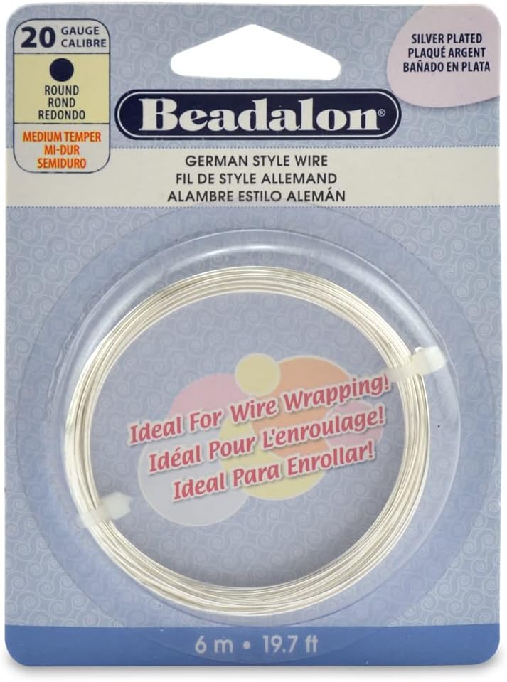 Beadalon German Style Wire for Jewelry Making, Round