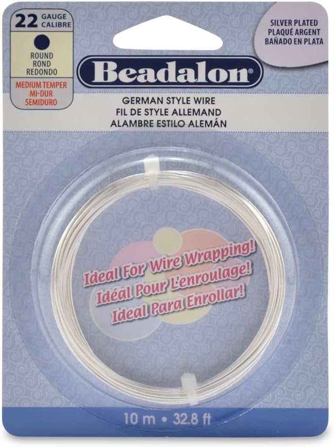 Beadalon German Style Wire for Jewelry Making, Round