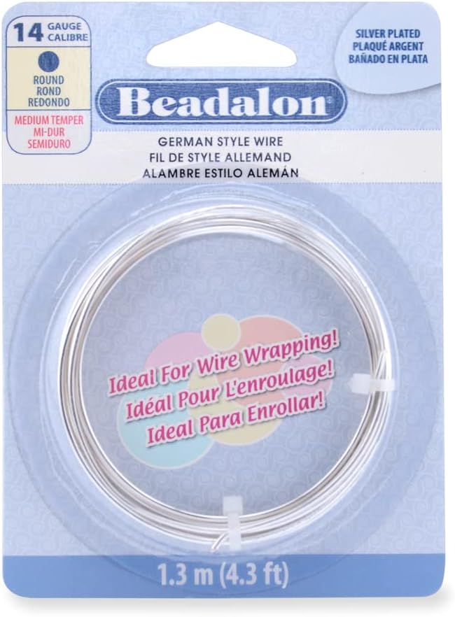 Beadalon German Style Wire for Jewelry Making, Round