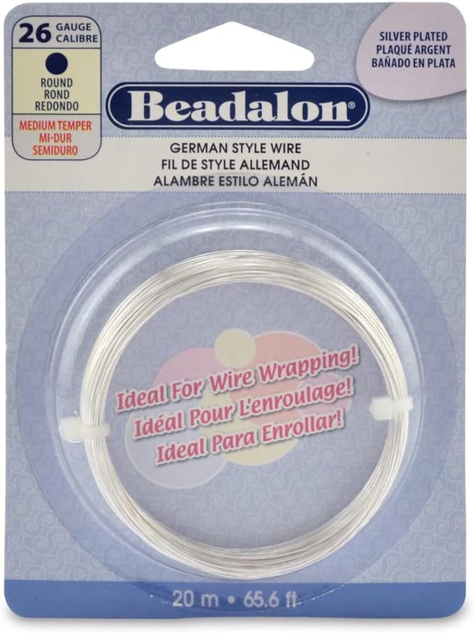 Beadalon German Style Wire for Jewelry Making, Round