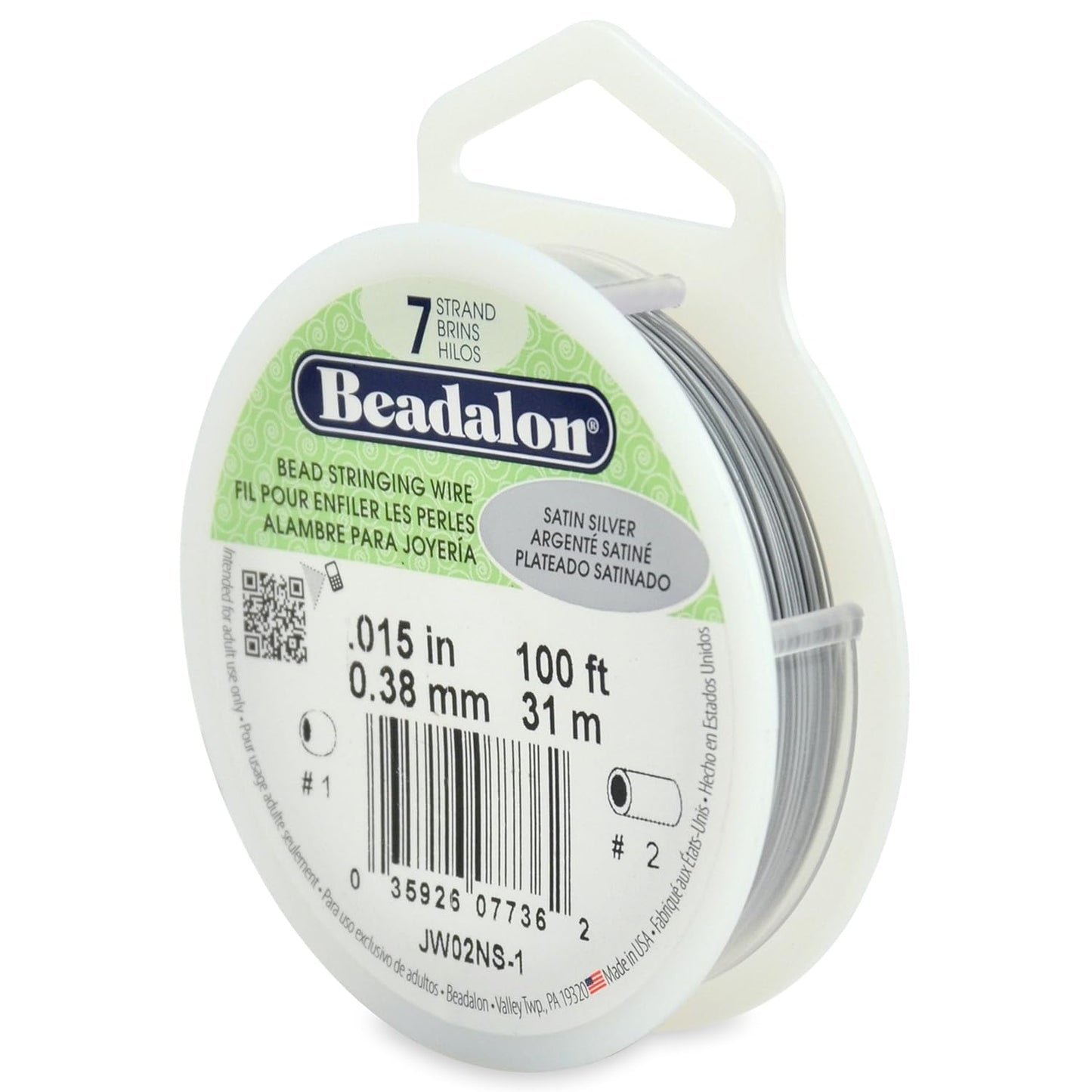 7 Strand Beadalon Stringing Wire, 100 ft / 31 m