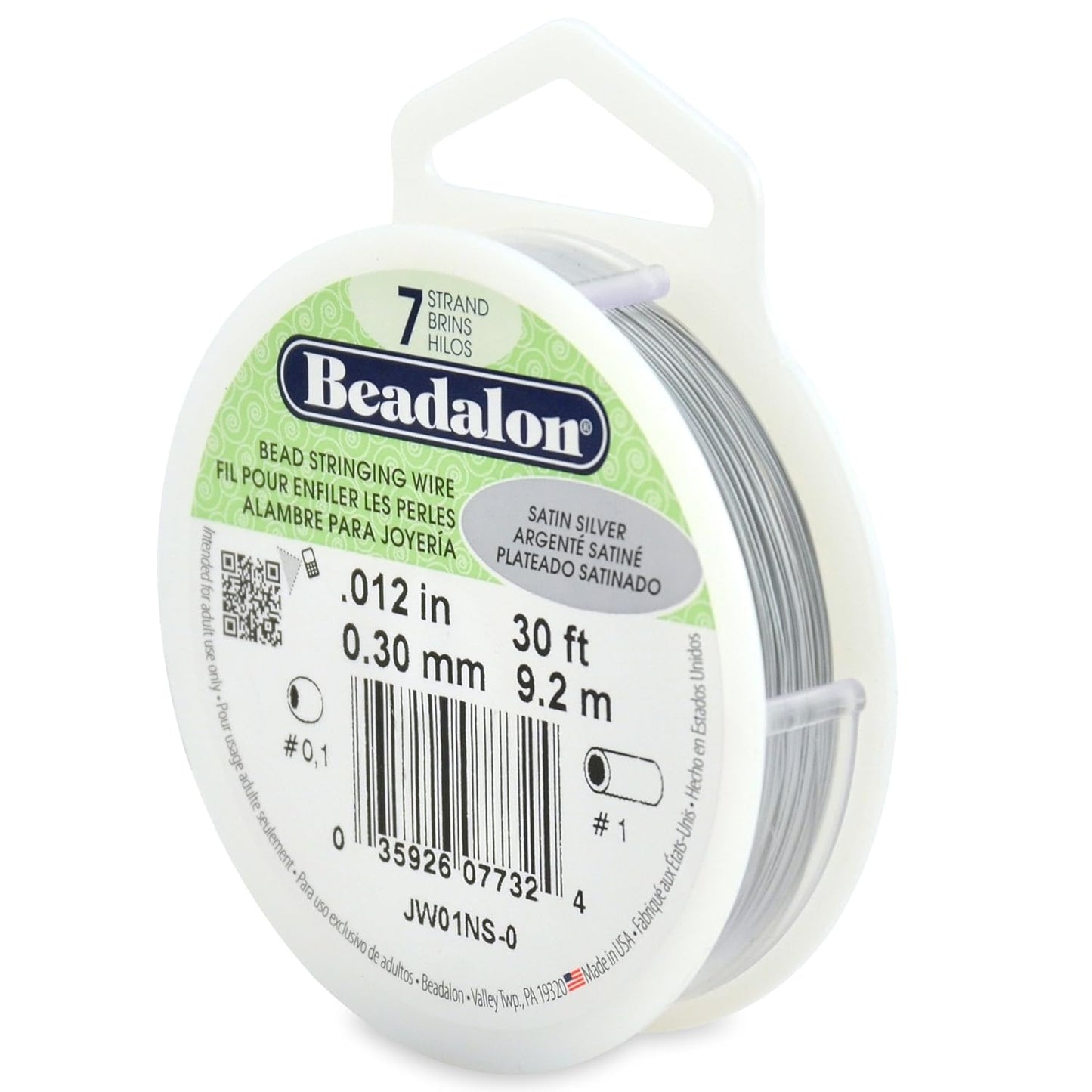 7 Strand Beadalon Stringing Wire, 30 ft / 9.2 m