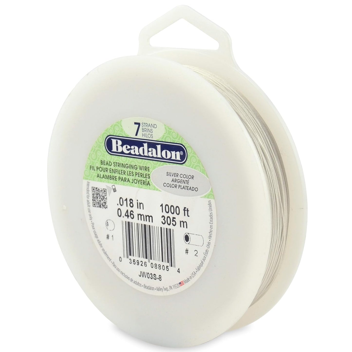 7 Strand Beadalon Stringing Wire, 1000 ft / 305 m