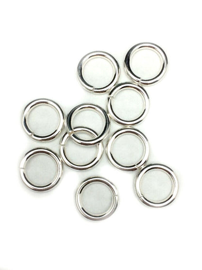 14 Gauge 925 Sterling Silver Open Jump Ring Round Inside dimension 3.5 - 13.0 mm