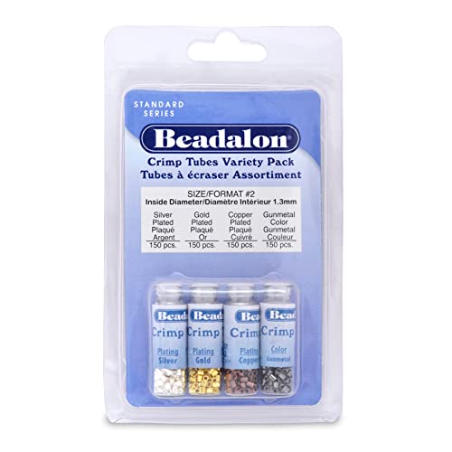 Beadalon Crimp Tube Assorted Sizes Variety Pack