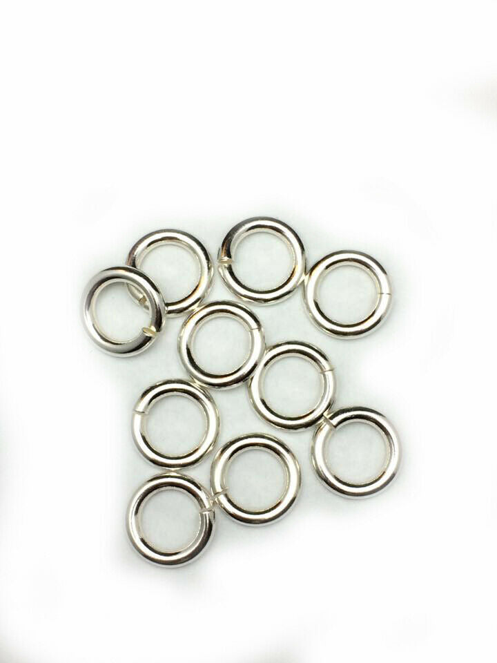 12 Gauge 925 Sterling Silver Open Jump Ring Round Inside dimension 6.0 - 13.0 mm