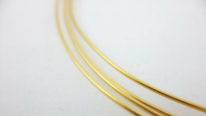 24K Solid Yellow Gold wire 1/4 Hard Round 20 22 24 26 28 Gauge 99.9% Pure Gold