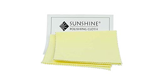 3 Sunshine Polishing Cloths for Sterling Silver, Gold, Brass and Copper Jewelry Polishing Cloth