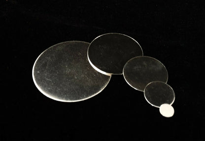 Silver Disc Rounded Edge 925 Sterling Silver Round Stamping Blank Disc 22 Gauge 6.4 - 50.8 mm ...