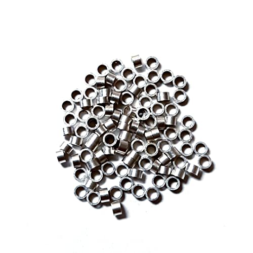 935 Argentium Silver Tube Crimp Beads (100pcs)