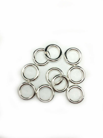 14 Gauge 925 Sterling Silver Open Jump Ring Round Inside dimension 3.5 - 13.0 mm