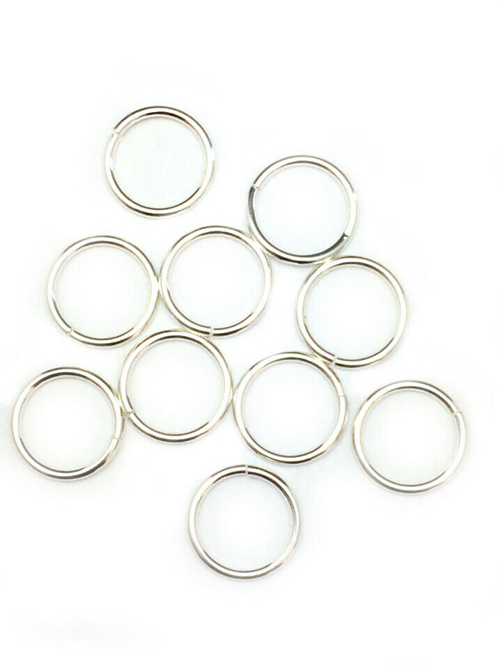 18 Gauge 925 Sterling Silver Open Jump Ring Round Inside dimension 2.5 - 13.0 mm