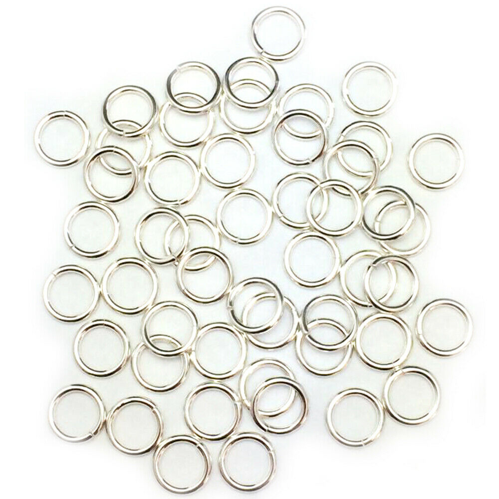 18 Gauge 925 Sterling Silver Open Jump Ring Round Inside dimension 2.5 - 13.0 mm