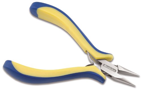 Beadalon Chain Nose Pliers, Ergo Style, Blue/Yellow