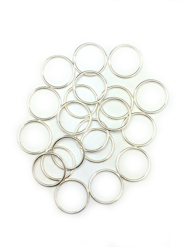 18 Gauge 925 Sterling Silver Open Jump Ring Round Inside dimension 2.5 - 13.0 mm