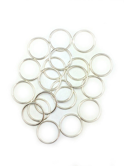 18 Gauge 925 Sterling Silver Open Jump Ring Round Inside dimension 2.5 - 13.0 mm