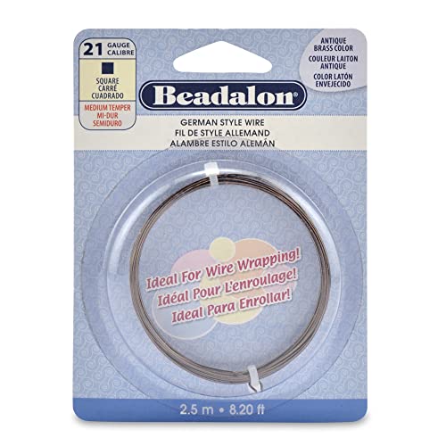 Beadalon German Style Wire, Square