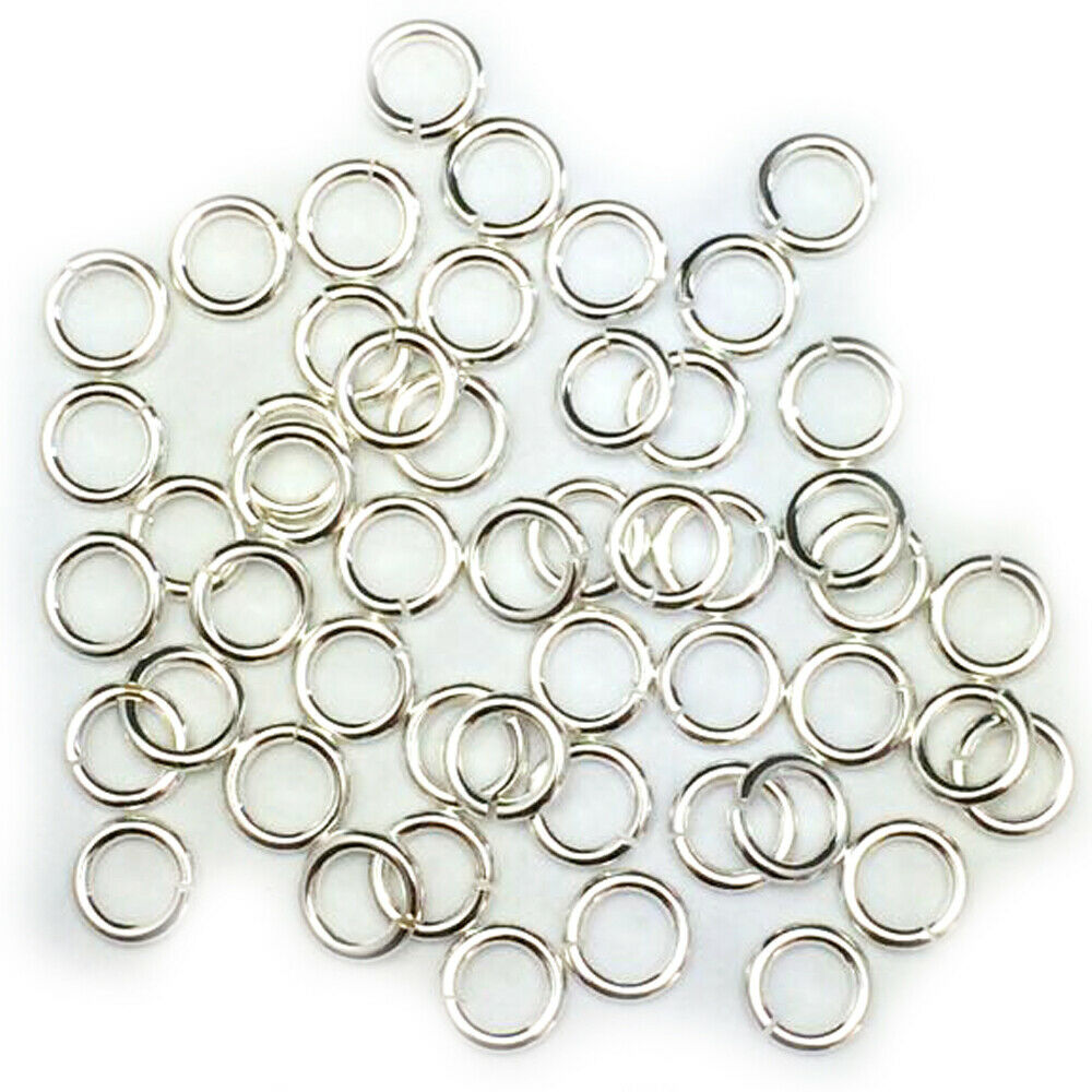 18 Gauge 925 Sterling Silver Open Jump Ring Round Inside dimension 2.5 - 13.0 mm