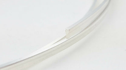 925 Sterling Silver Stepped Bezel Wire Line Fancy Pattern Jewelry Wrapping