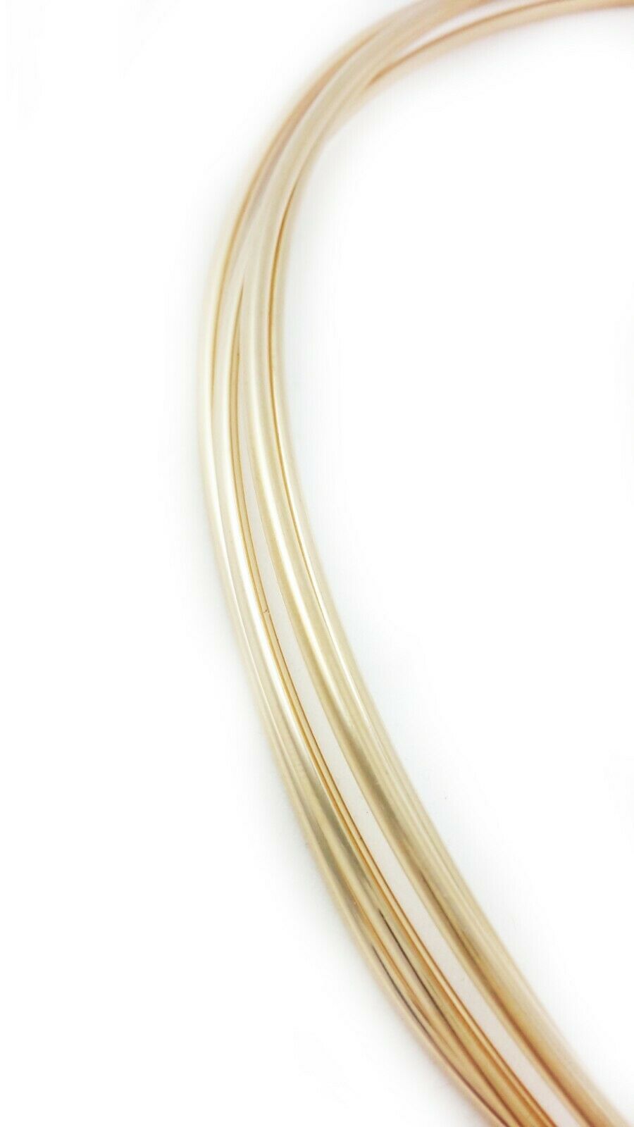 14K Solid Yellow Gold wire Half Hard Round 19 20 22 24 Gauge