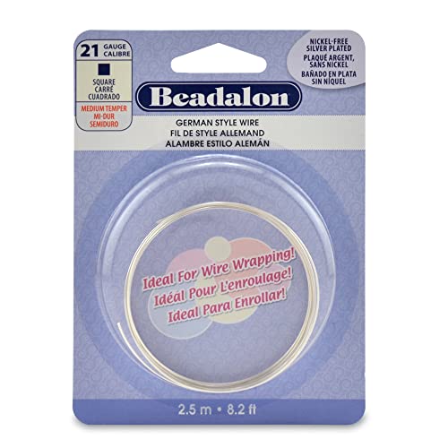 Beadalon German Style Wire, Square