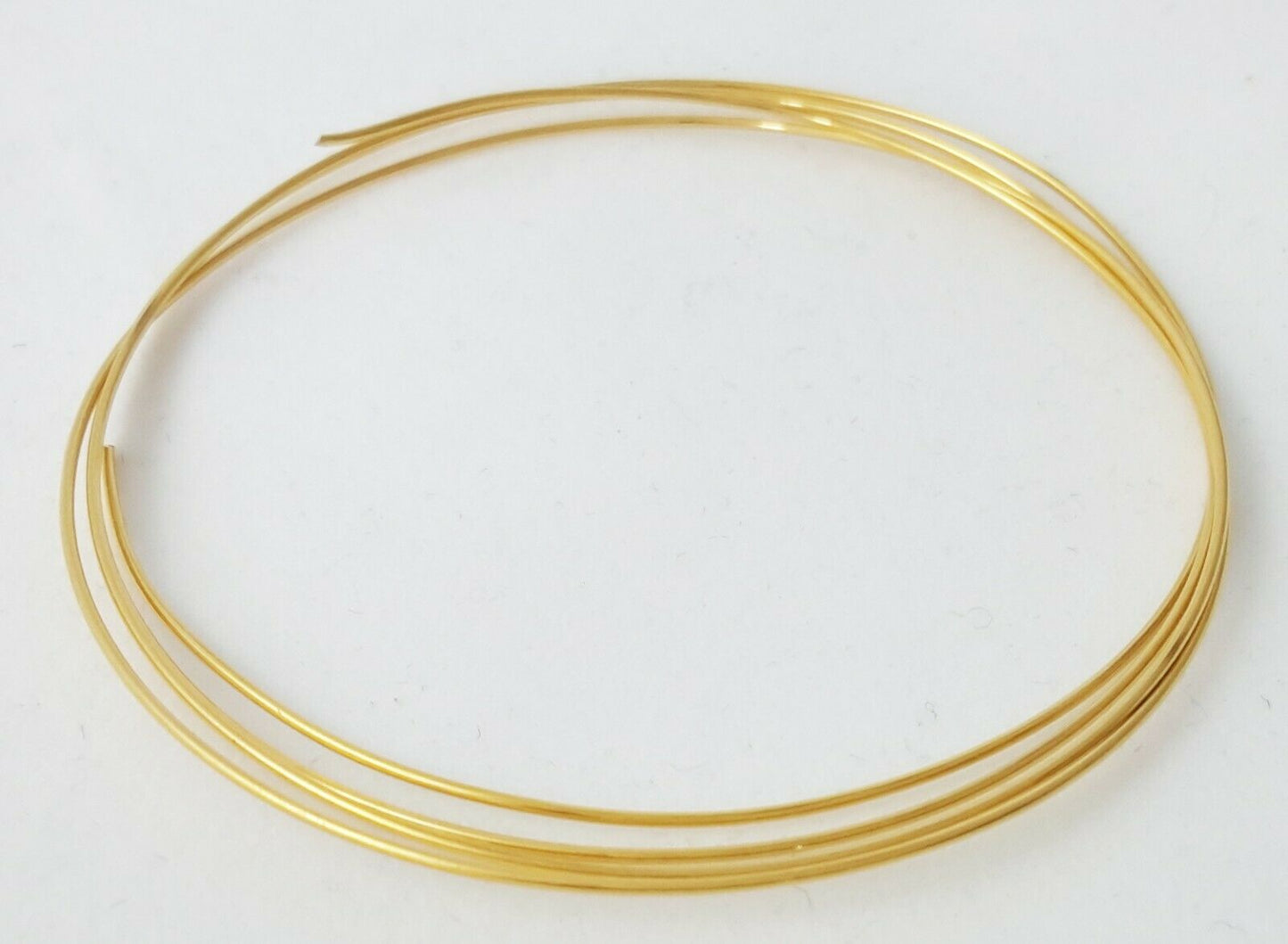 24K Solid Yellow Gold wire 1/4 Hard Round 20 22 24 26 28 Gauge 99.9% Pure Gold