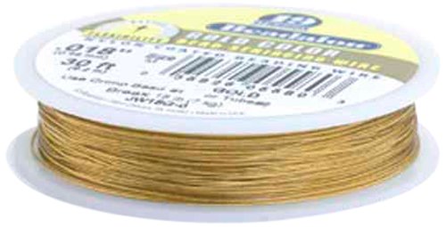 Beadalon 4.6 m Reel 0.61 mm Diameter 19 Strand Wire, Gold