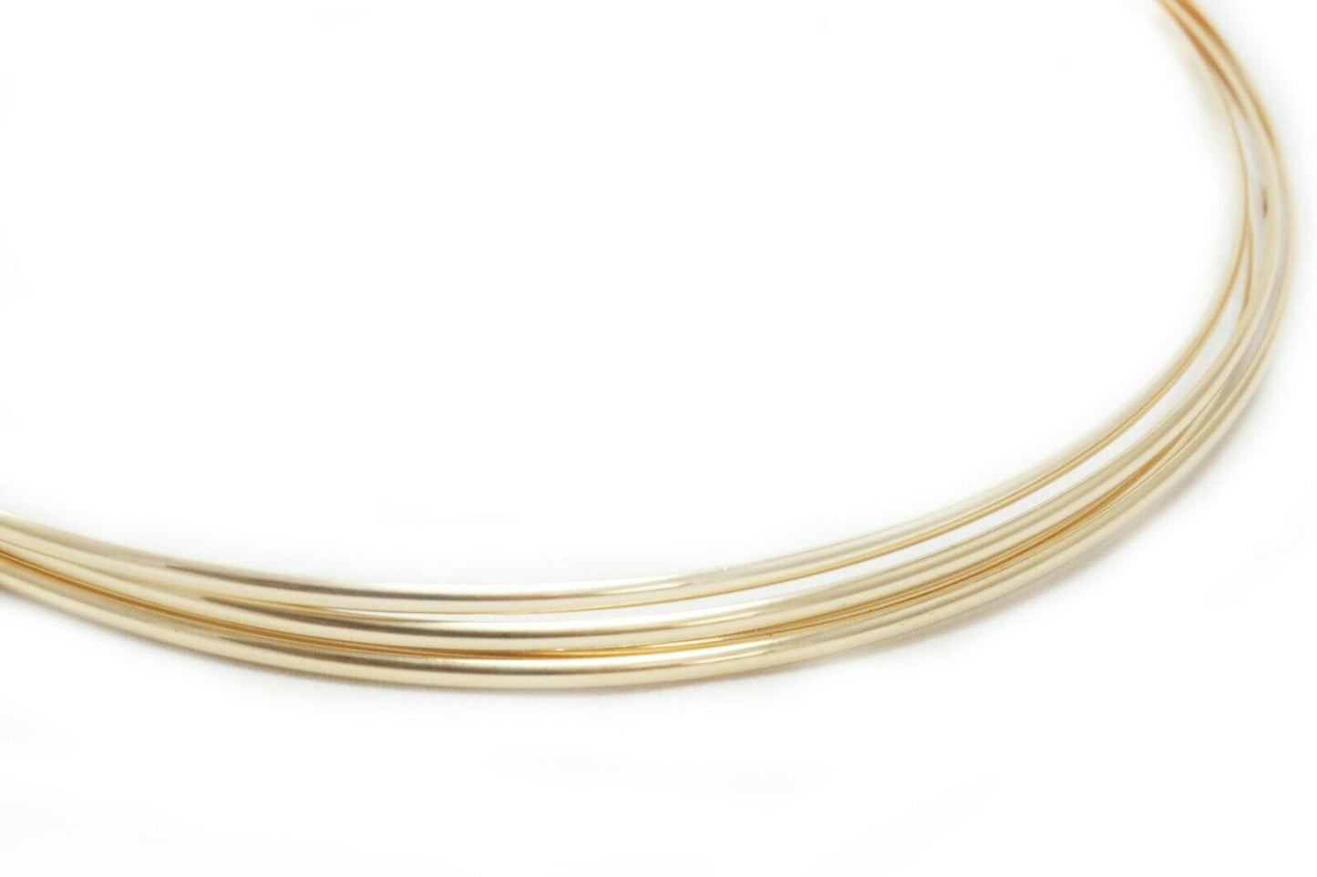 14K Solid Yellow Gold wire Half Hard Round 19 20 22 24 Gauge