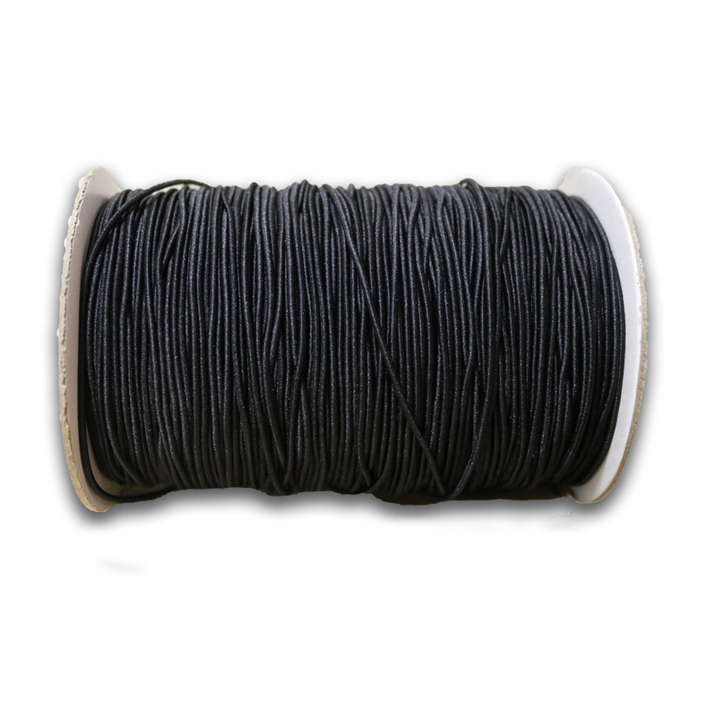 190 Yards Elastic Black Jewelry cord 1.1 mm (.045")