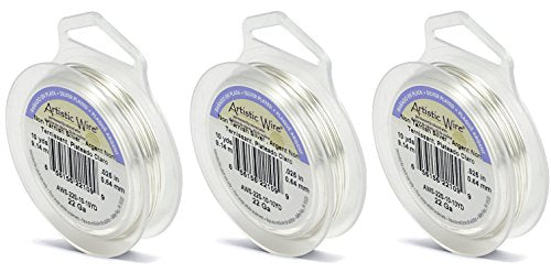 Artistic Wire 22-Gauge Tarnish Resistant Silver Wire, 10-Yard