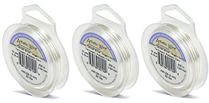 Artistic Wire 22-Gauge Tarnish Resistant Silver Wire, 10-Yard