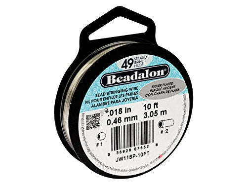 Beadalon 0.18" Silver 49 Strand Bead Stringing Wire