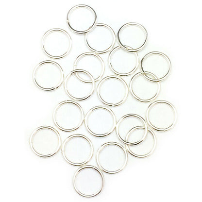 18 Gauge 925 Sterling Silver Open Jump Ring Round Inside dimension 2.5 - 13.0 mm