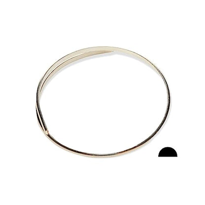 925 Sterling Silver Wire Half Hard (Half Round), Various Length  Made in USA